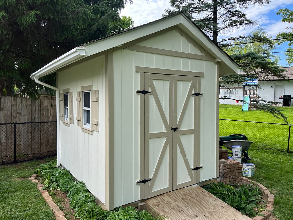 Shed cleaning and painting